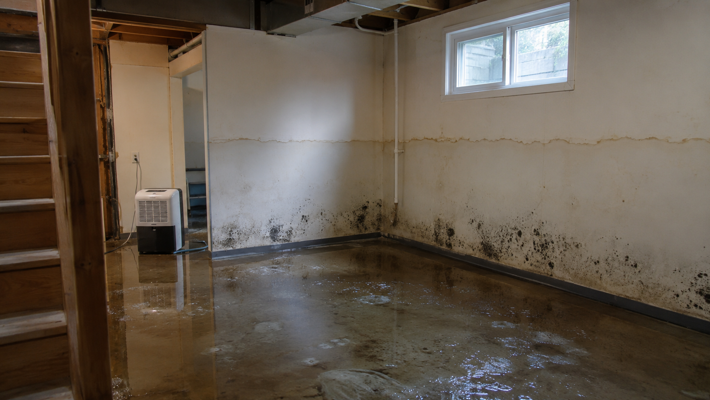 Mold after flooding in Louisville, KY